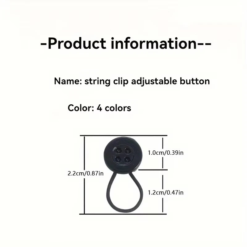 Removable Cuff Neckline Retractable Button Soft Elastic Extender