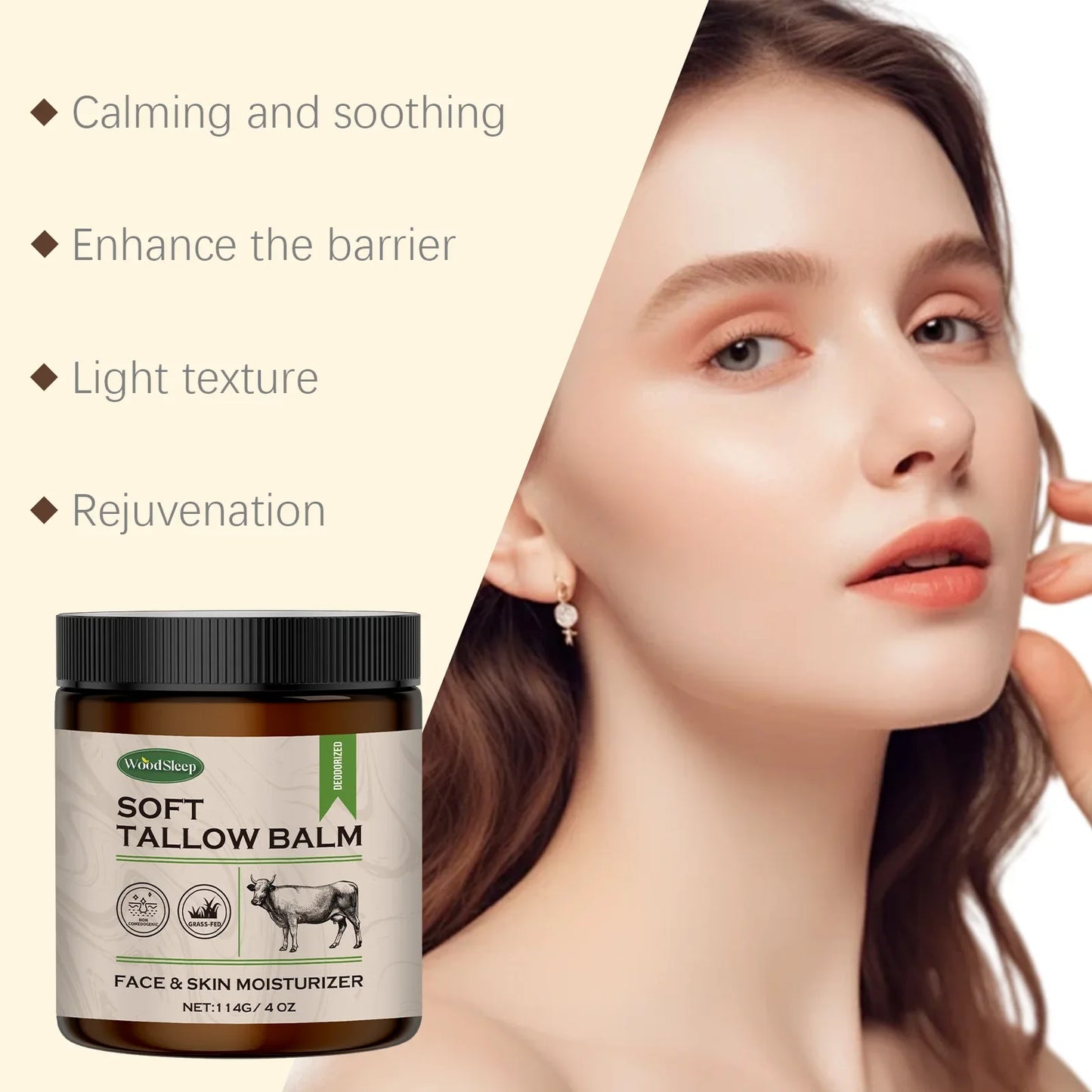 WOODSLEEP Shea Butter Cream – Deep Moisturizer Face & Body