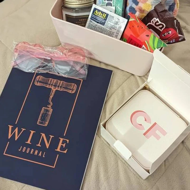 Personalized Monogram Jewelry Box | Bridesmaid Wedding Gift Travel Jewelry Box Peaceful Pleasures Health and Wellness
