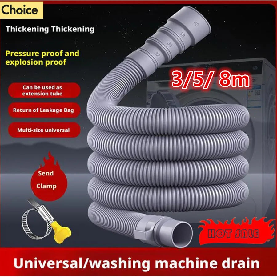Foldable RV Sewer Hose Kit 3–8m | Leakproof Caravan Drain Pipe