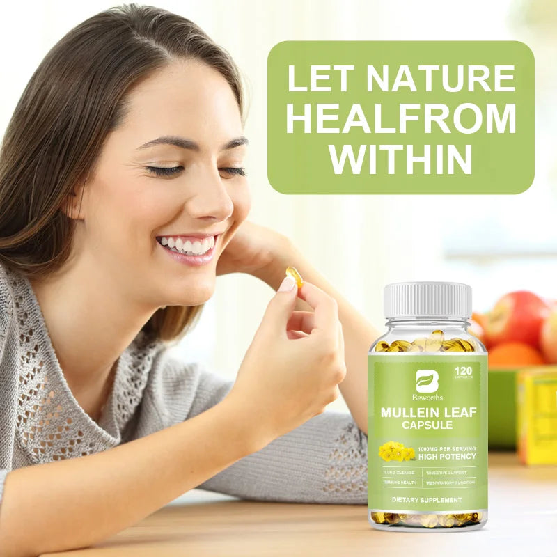 Mullein Leaf Capsules – Lung, Respiratory & Immune Support Peaceful Pleasures Health and Wellness