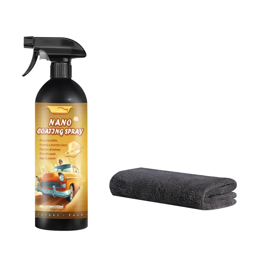 Ceramic Car Coating 500ML 9H Nano Liquid Glass Plated Crystal Hydrophobic Waterproof Polishing Paint Hardness Car Polish Wax Peaceful Pleasures Health and Wellness 500ml