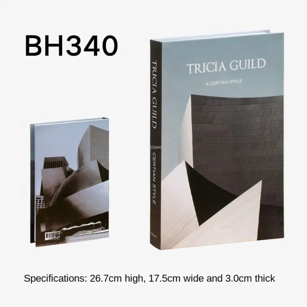 Fashion Fake Books Ornament Simple Shooting Props Decorative Imitation Book Coffee Table Decoration Home Decor Peaceful Pleasures Health and Wellness BH-340