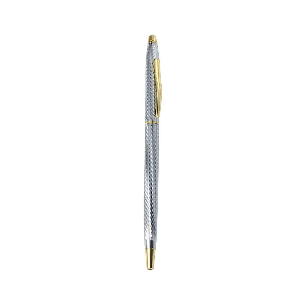 Ink Smooth Black Ink Gift School Office Supply Writing Tools Stationery Ballpoint Pen Metal Pen Sign Pen Gel Pen Peaceful Pleasures Health and Wellness wave silver gold