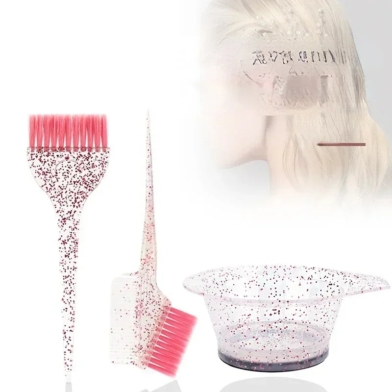 Hair Dye Brush & Mixing Bowl Set (2 Sets) | DIY Salon Tinting Hair Dye Brush Set Peaceful Pleasures Health and Wellness