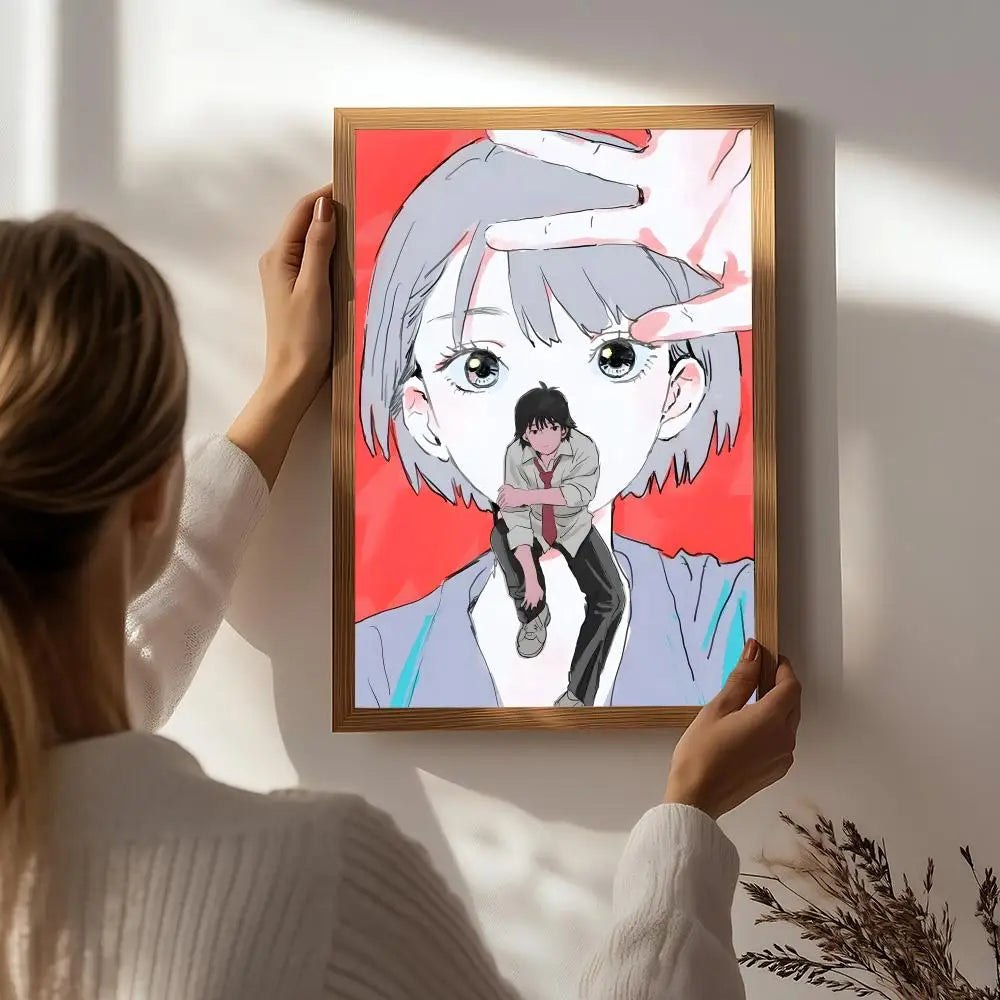 Anime Sonny Boy HD Poster – Self-Adhesive Waterproof Wall Art Anime Wall Poster Peaceful Pleasures Health and Wellness White5 15X20cmNoframe