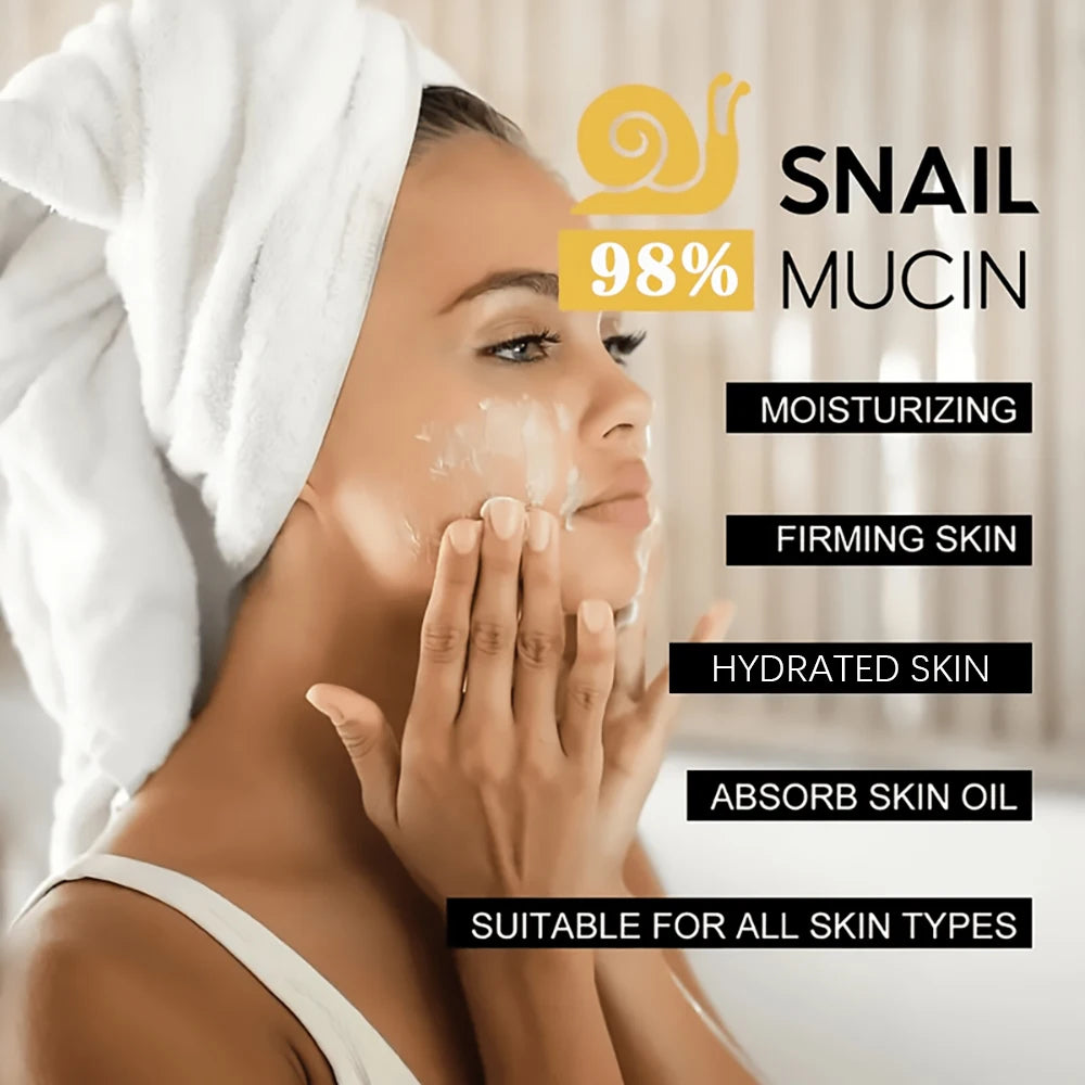 92% snail lotion and 5% hyaluronic acid, lighten fine lines, firm and moisturize, suitable for all skin types Peaceful Pleasures Health and Wellness