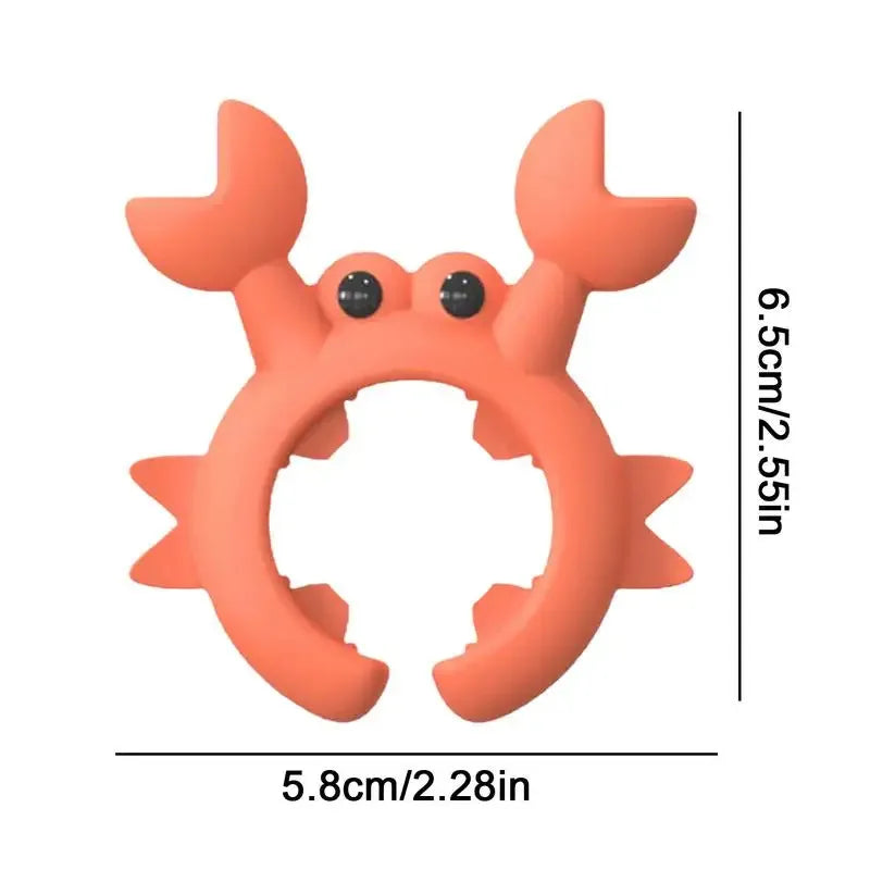 Utensil Rest Crab Shaped Silicone Utensil Rest Countertop Ladle Holder Anti-Overflow Stove Top Spatula Holder Kitchen Gadget Peaceful Pleasures Health and Wellness