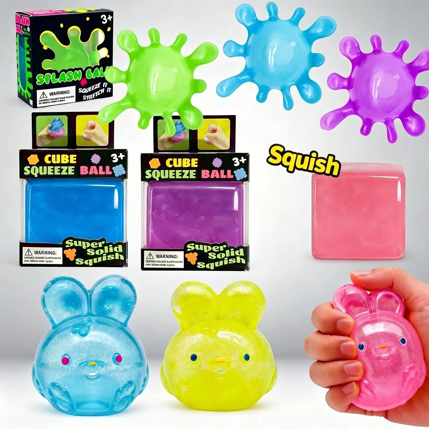 Rabbit Water Splash Fidget Cube – Sensory Calming Gadget