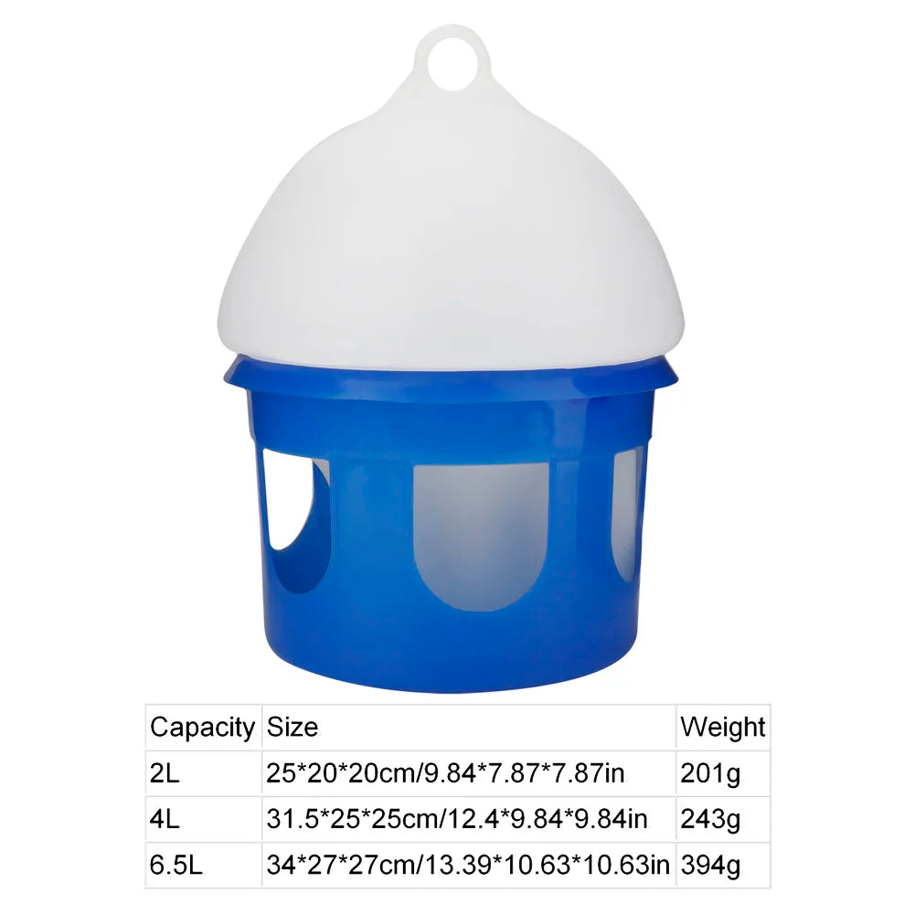 Large Capacity Automatic Bird Pigeon Feeder Water Dispenser Waterer