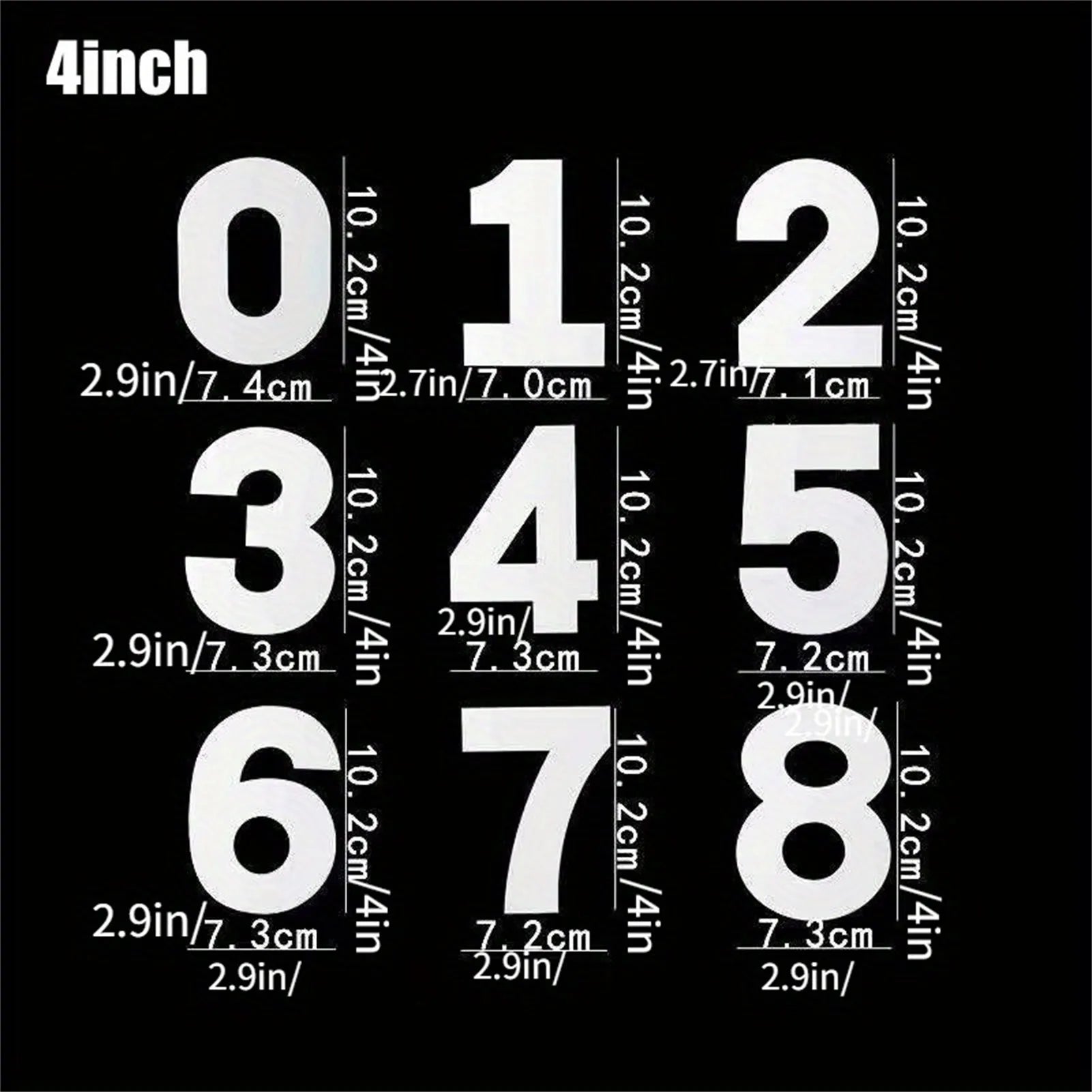 9pcs Large Size Number Moulds Non Toxic PET 3D Baking Molds Numbers for Graduation Cake Making Peaceful Pleasures Health and Wellness