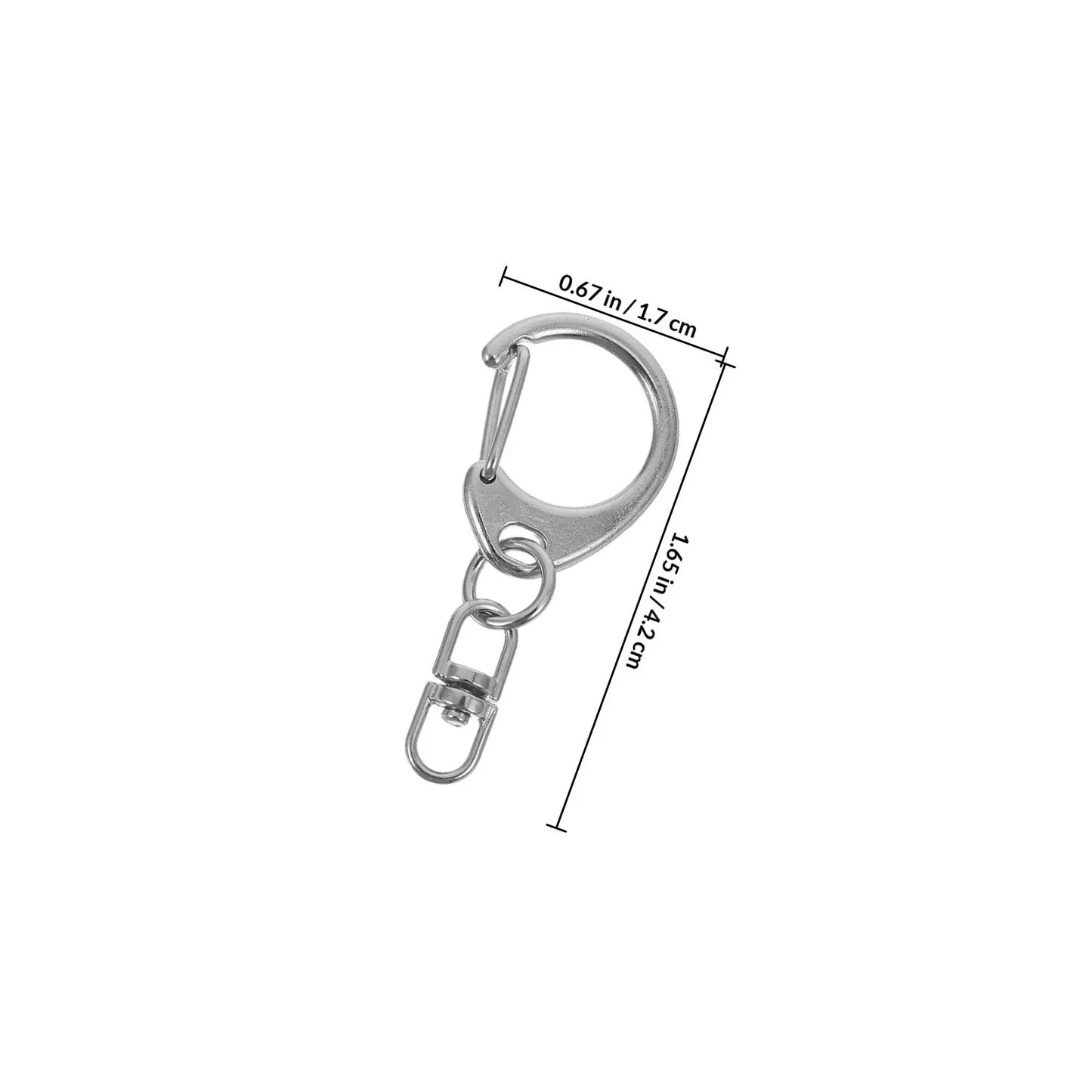 10Pcs Metal Swivel Snap Hook Keychain Lanyard Clasp Zinc Alloy DIY Lobster Clasp for Bag Charm Craft Projects Suspender Hooks Peaceful Pleasures Health and Wellness