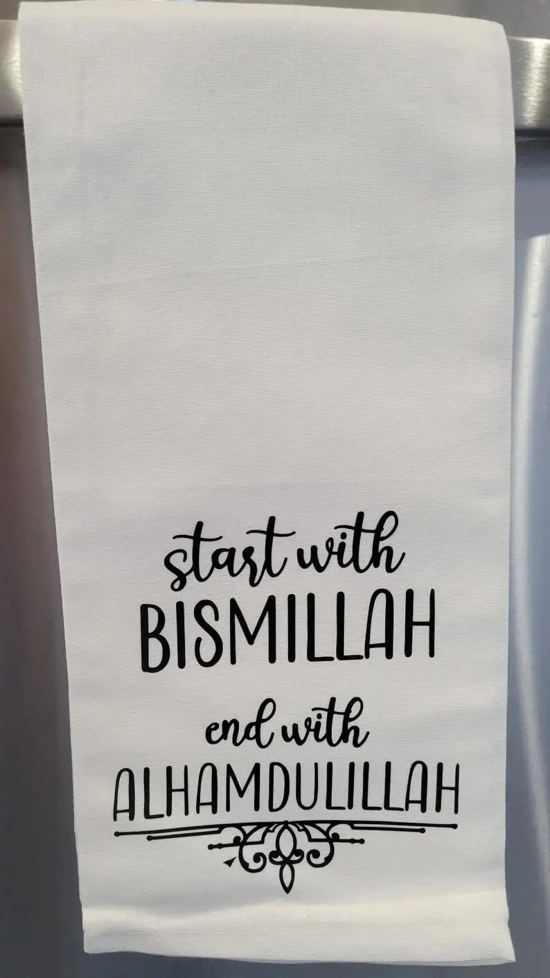 Eid Mubarak Ramadan Kitchen Towel | Islamic Muslim Gift Islamic Kitchen Towel Peaceful Pleasures Health and Wellness C
