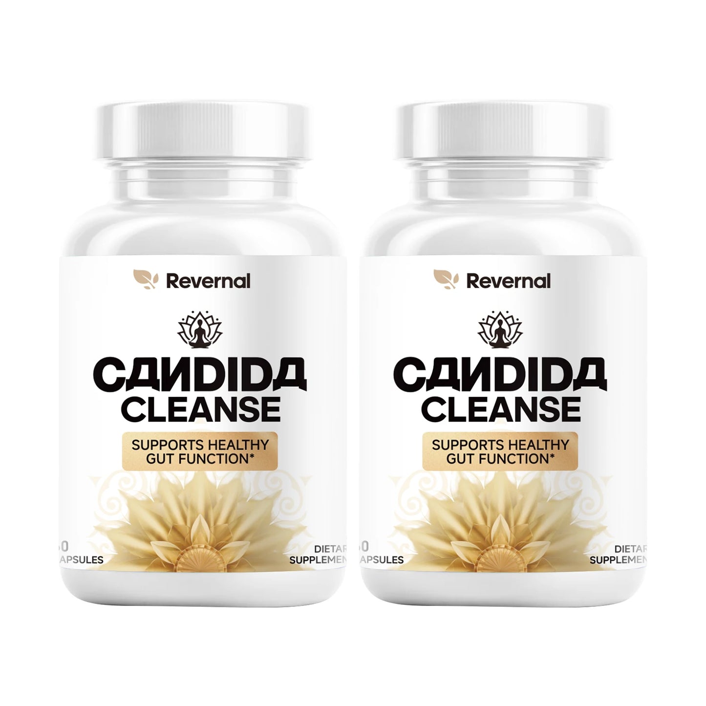 Candida Cleanse - Gut & Colon Support (60 Capsules) - for Men & Women - Natural Herbs for Intestinal Detox - Anti Yeast Overgrow Peaceful Pleasures Health and Wellness 2pcs Long Support United States