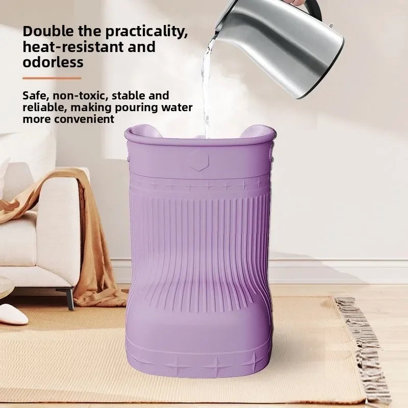 Foot soaking bucket massage bucket environmentally friendly over the knee heat-resistant household use for adults and children Peaceful Pleasures Health and Wellness