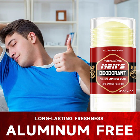 YOUNGCOME Men's Deodorant Stick – Aluminum-Free 72Hr Odor Control Men's Deodorant Stick Oasis Select
