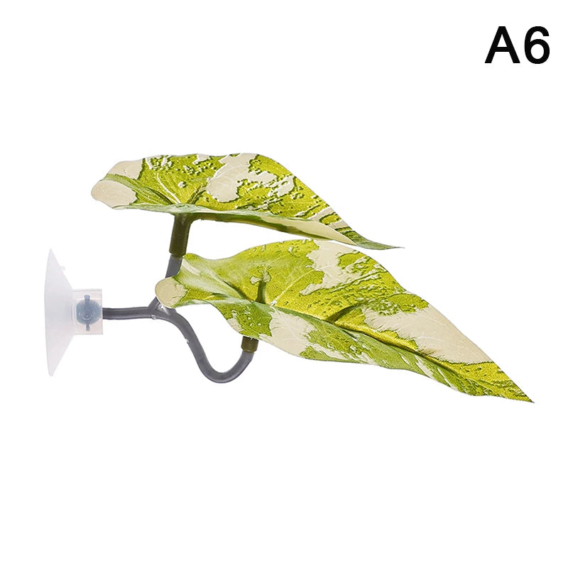Artificial Aquarium Leaf Plant – Fish Resting & Hiding Decor