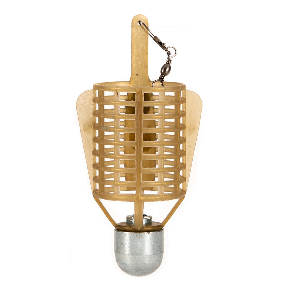 1Pcs Fishing Feeder Bait Cage ABS with Iron Head 20/30/40/50g Portable Thrower Carp Fishing Feeder Basket Holder Peaceful Pleasures Health and Wellness 50g