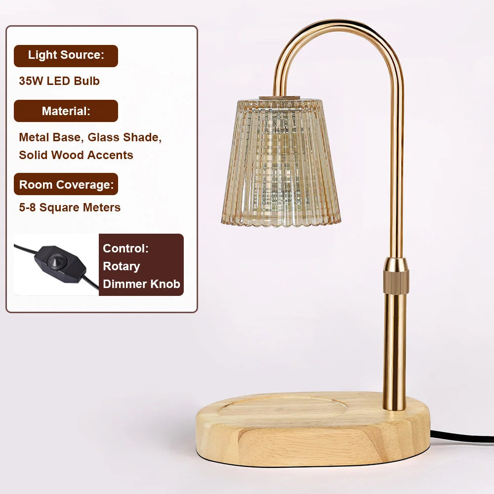 RUNTOIN 35W Dimmable Candle Warmer Lamp – Adjustable Height