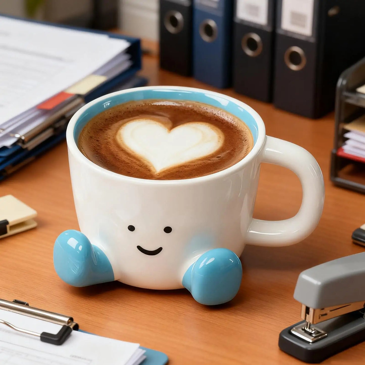 Funny Ceramic Coffee Mug – Cute Cartoon Cup for Hot & Cold Drinks