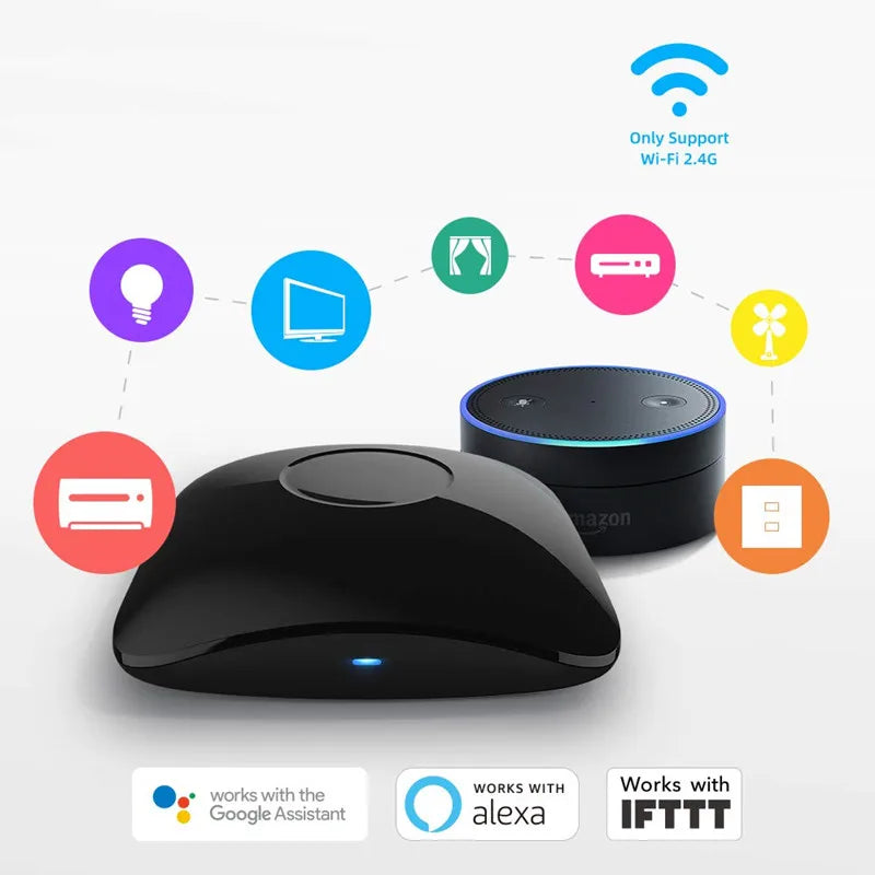 2026 BroadLink RM4 Pro Universal Remote Control RF Controller IR Switch Smart Home Works Alexa Google Assistant Peaceful Pleasures Health and Wellness