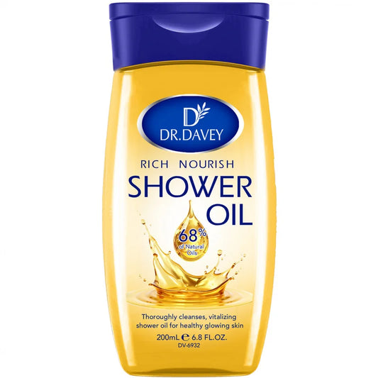 DR.DAVEY 200ml Nourishing Shower Oil – Body Moisturizer for All Nourishing Shower Oil Oasis Select Moisturizing Shea Butter