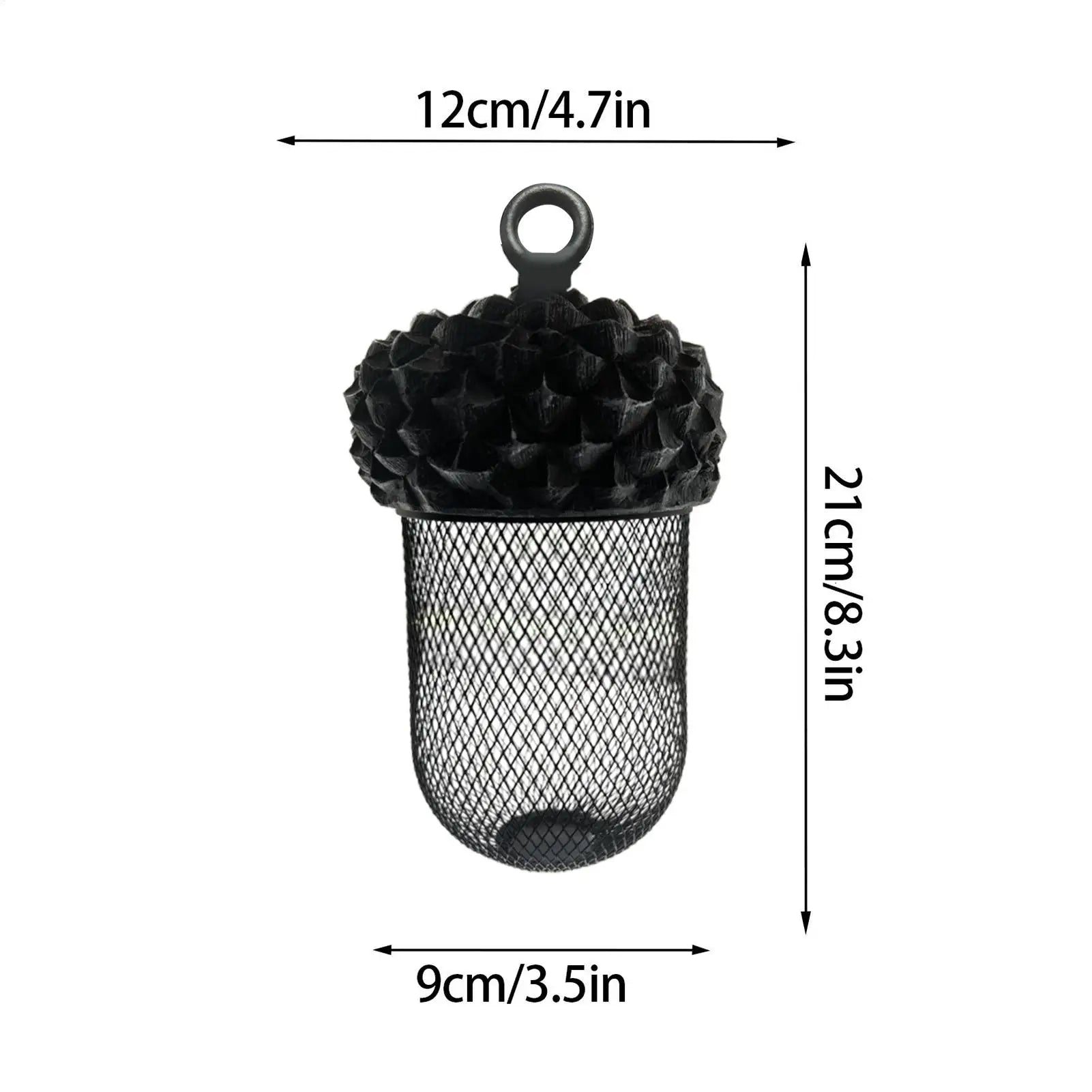 Acorn Bird Feeder – Decorative Resin Metal Garden Feeder Hanging Bird Feeder Peaceful Pleasures Health and Wellness