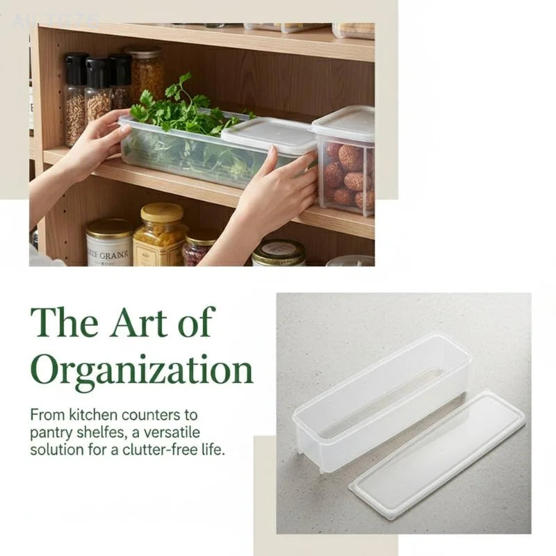 Transparent Sealed Food Storage Box | Fridge Organizer