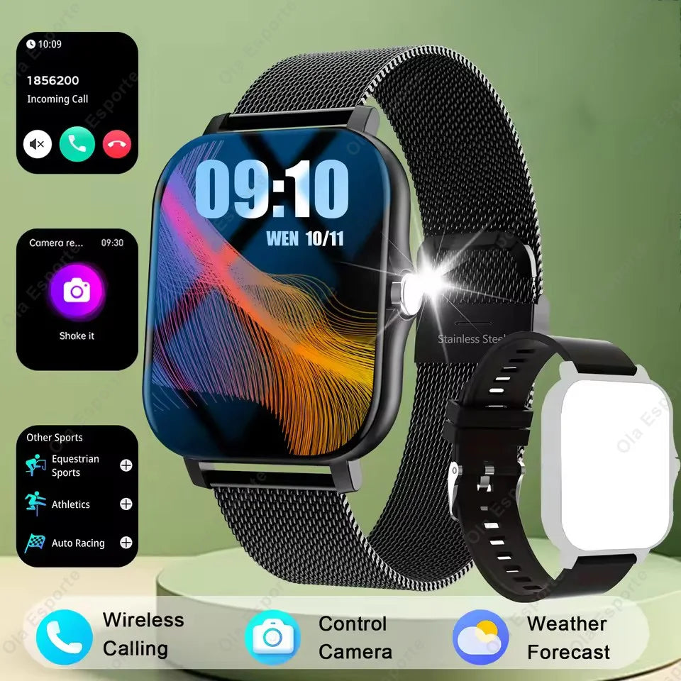 2026 New Smart Watch BT Call Message Notification Heart Rate Sleep Health Monitoring Outdoor Sports Fitness Tracking Smartwatch Peaceful Pleasures Health and Wellness