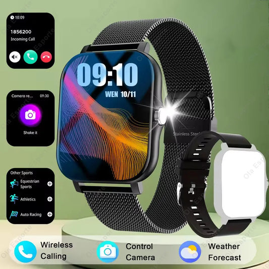 2026 New Smart Watch BT Call Message Notification Heart Rate Sleep Health Monitoring Outdoor Sports Fitness Tracking Smartwatch Peaceful Pleasures Health and Wellness