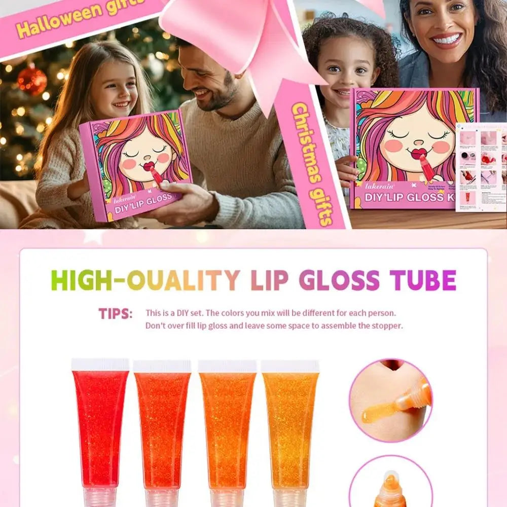 Kids DIY Lip Gloss Making Kit – Fun Creative Makeup Gift Set
