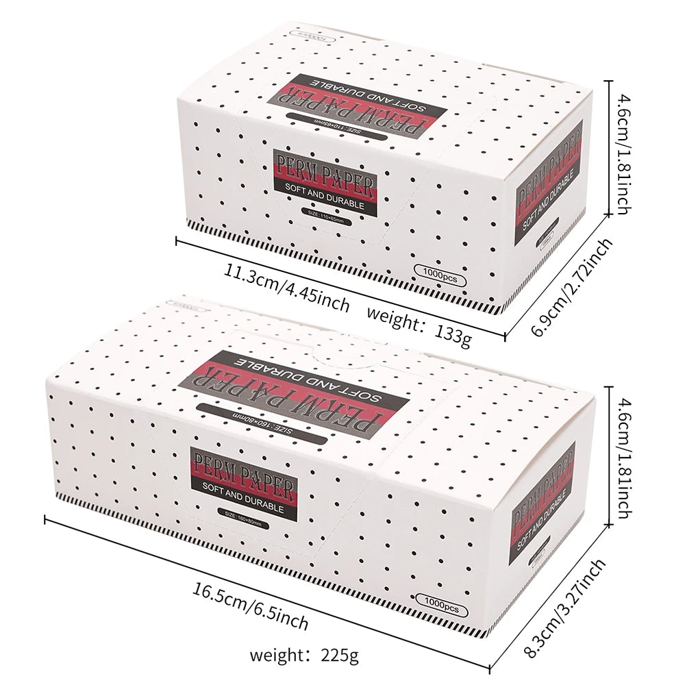 Ultra Thin Hair Perm Paper Mesh Breathable Perming Paper Hairdressing Tool Hair Dyeing Highlight Salon Perm Paper 1000sheet /Box Peaceful Pleasures Health and Wellness