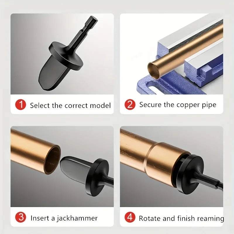 1 6 Electric Copper Tube Expander Reamer Head Pipe Installation Tool