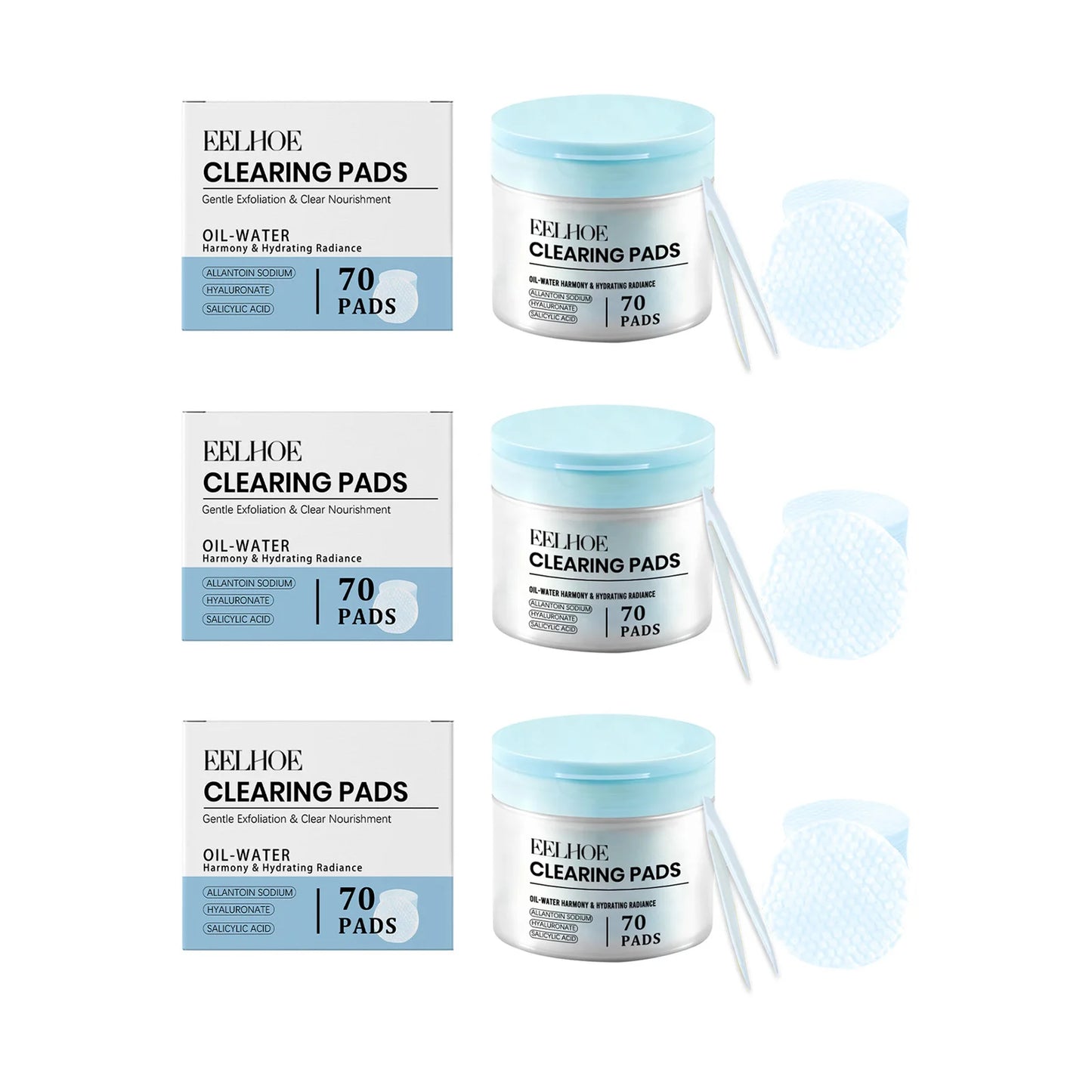 Salicylic Acid Toner Pads – Exfoliating & Acne Treatment 70pk