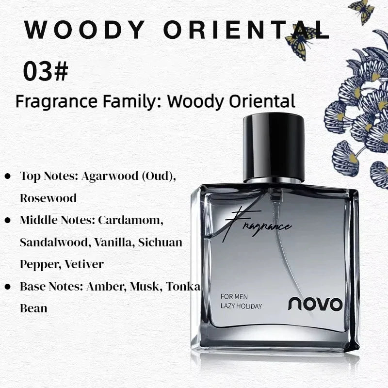 Men's Woody Alcohol-Free EDP Perfume Spray 50ml | 3 Scents