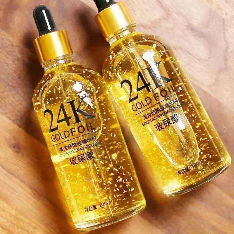 24K Gold Foil Face Serum – Lifting, Firming & Pore Minimizing