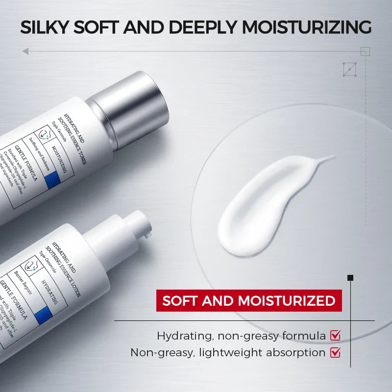 Korean Skincare Set – 8D Hyaluronic Acid Toner Lotion Cream