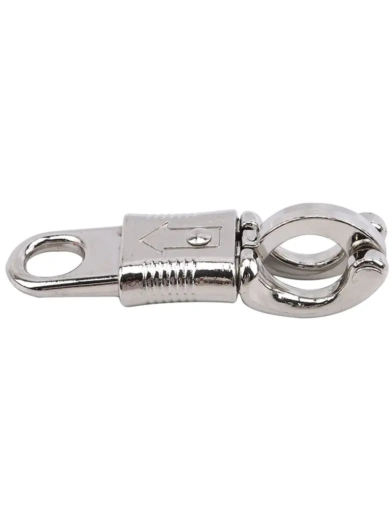 Horse Panic Clip Buckle 10cm Zinc Alloy Quick Release Terror Hook Snap For Equestrian Sports Equipment Pony Horse Care Product Peaceful Pleasures Health and Wellness silvery