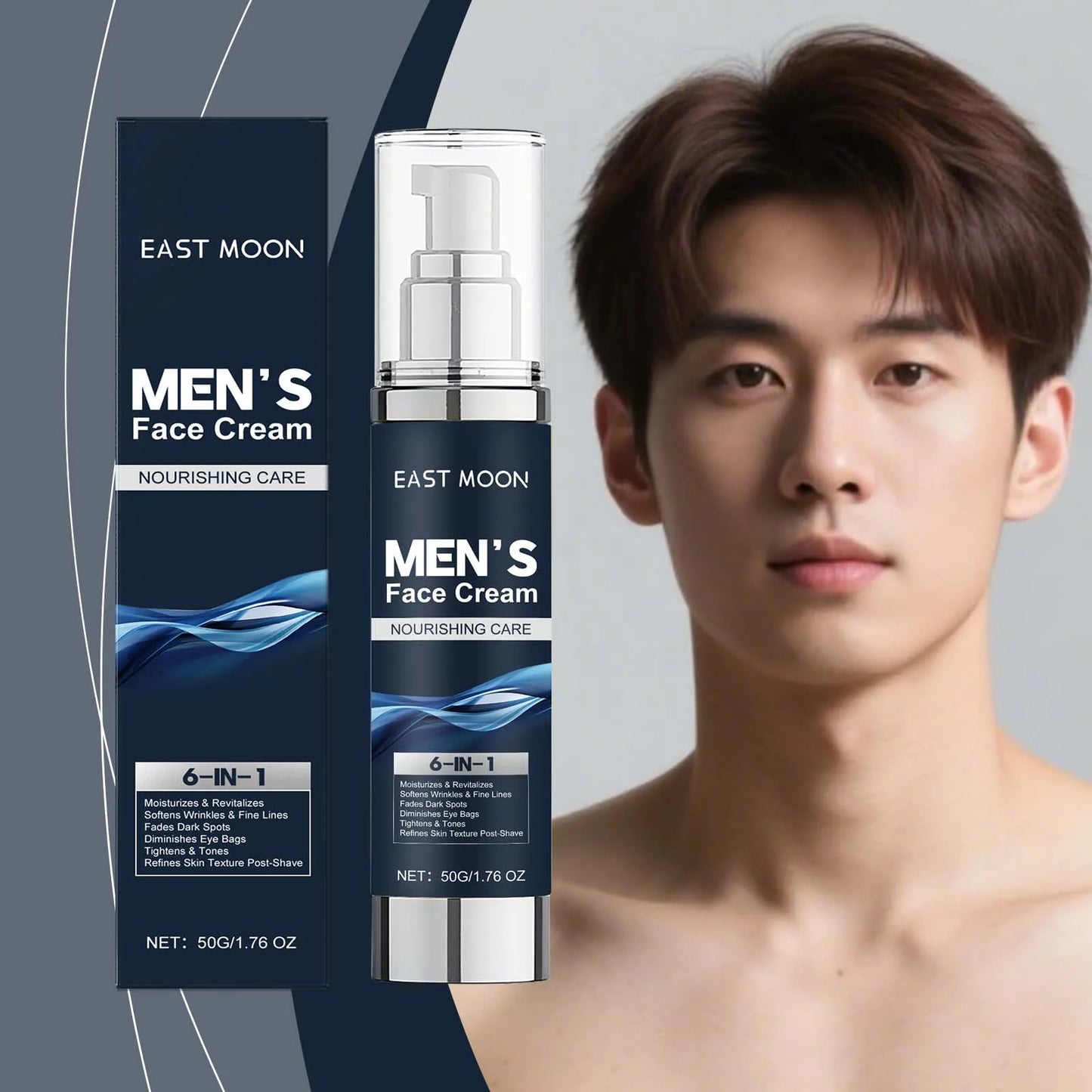 East Moon Men's Deep Moisturizing Face Cream | Aftershave & Eye