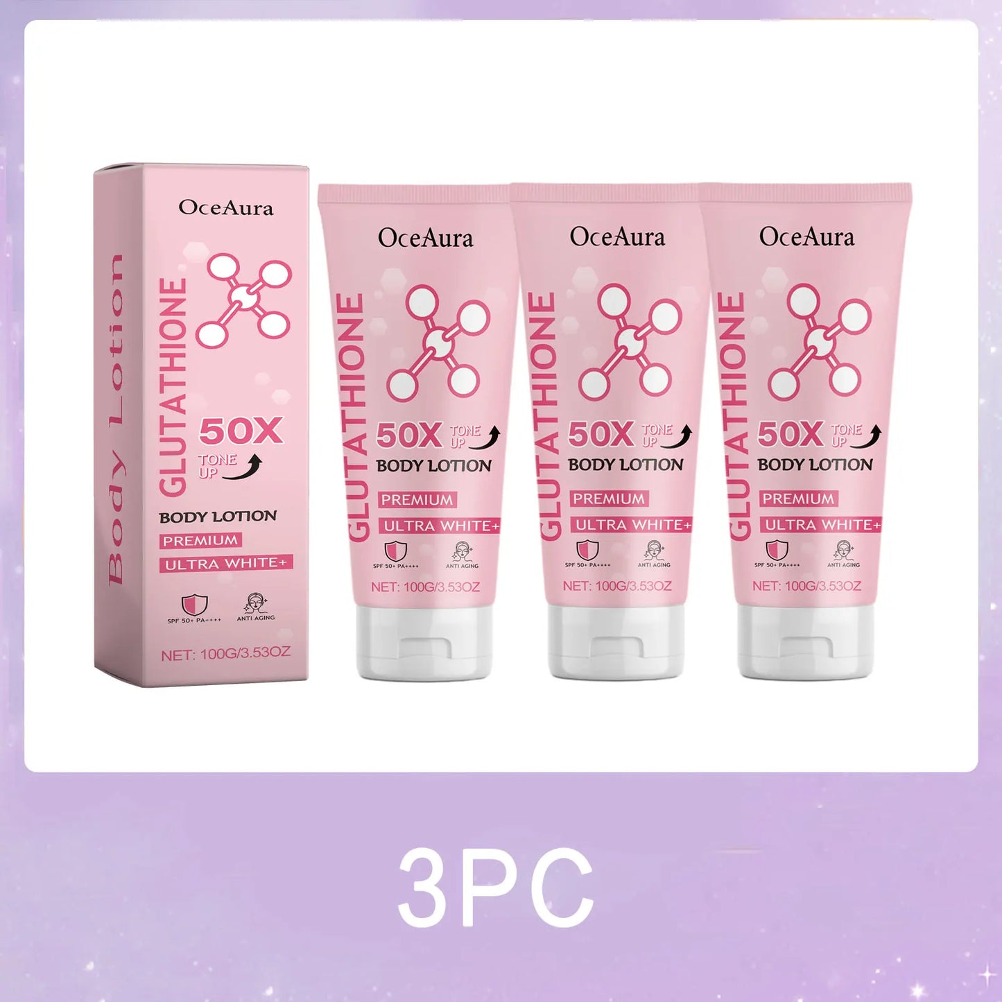 OceAura Glutathione Niacinamide Brightening Body Lotion 100g