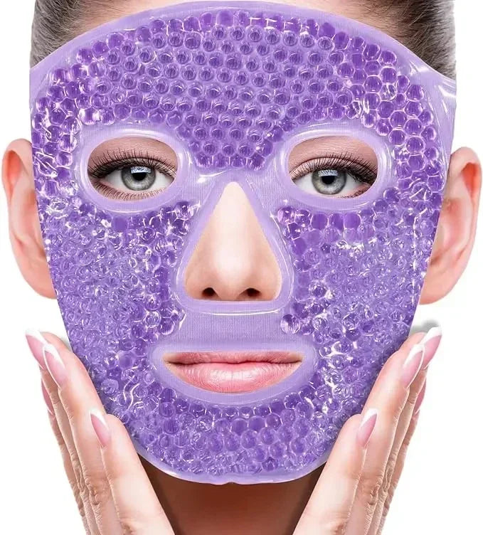 Gel Bead Hot & Cold Full Face Eye Mask – Spa Compress