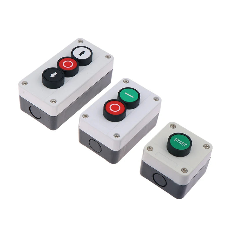 New 1pc Emergency Stop Industrial Control Button Box With Arrow Symbol CNC Start Stop Self Sealing Waterproof Button Switch Peaceful Pleasures Health and Wellness