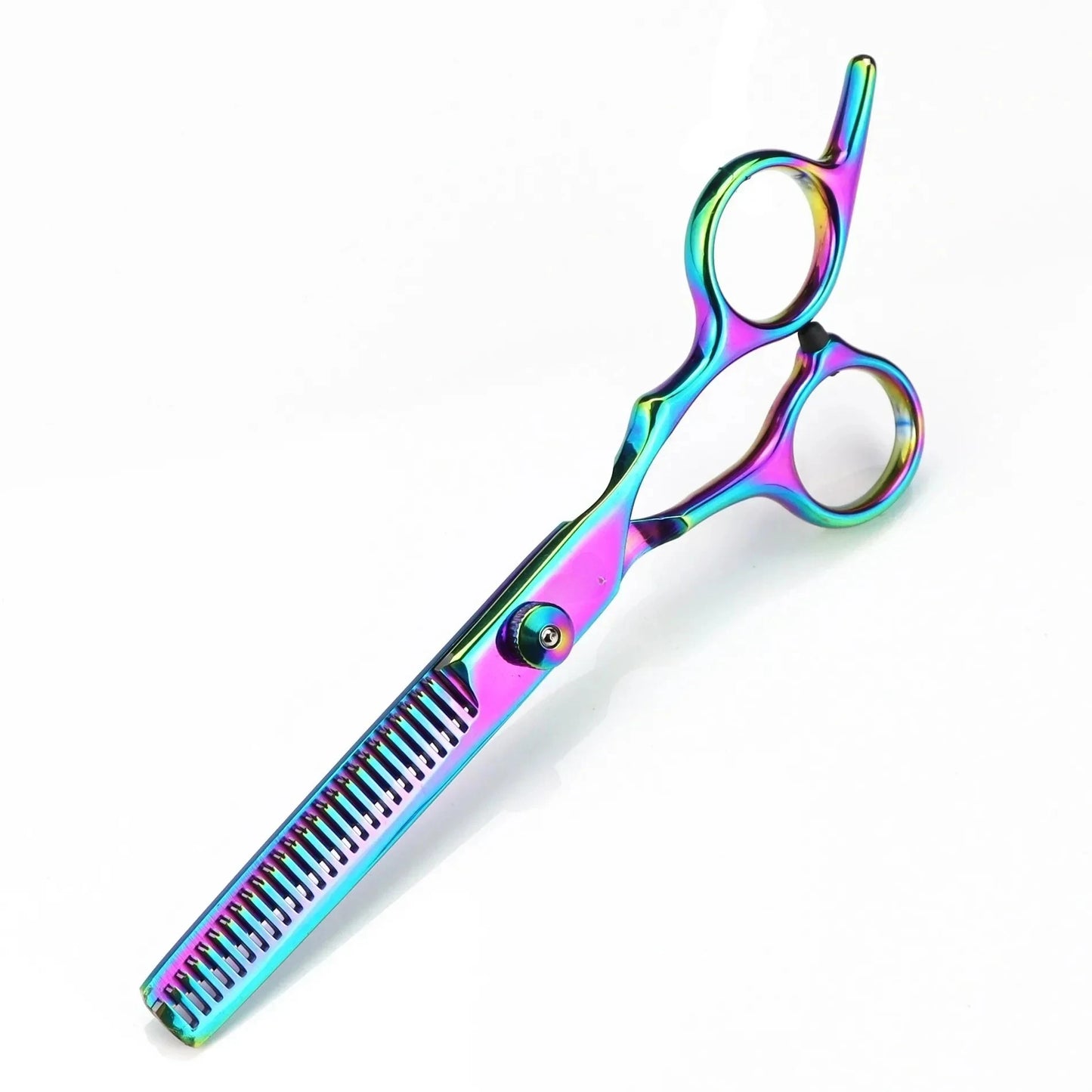 Professional 6 inch Hair Scissors Thinning Barber Cutting Hair Shears Scissor Tools Hairdressing Scissors Peaceful Pleasures Health and Wellness rainbow thinning