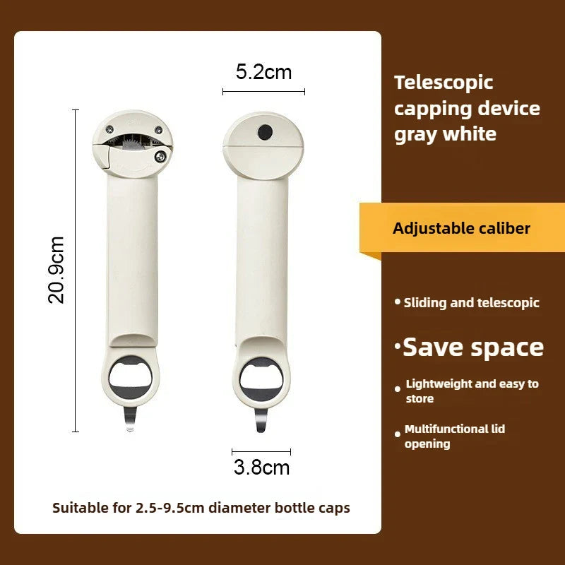 Multifunctional Magnetic Bottle & Can Opener – Stainless Steel