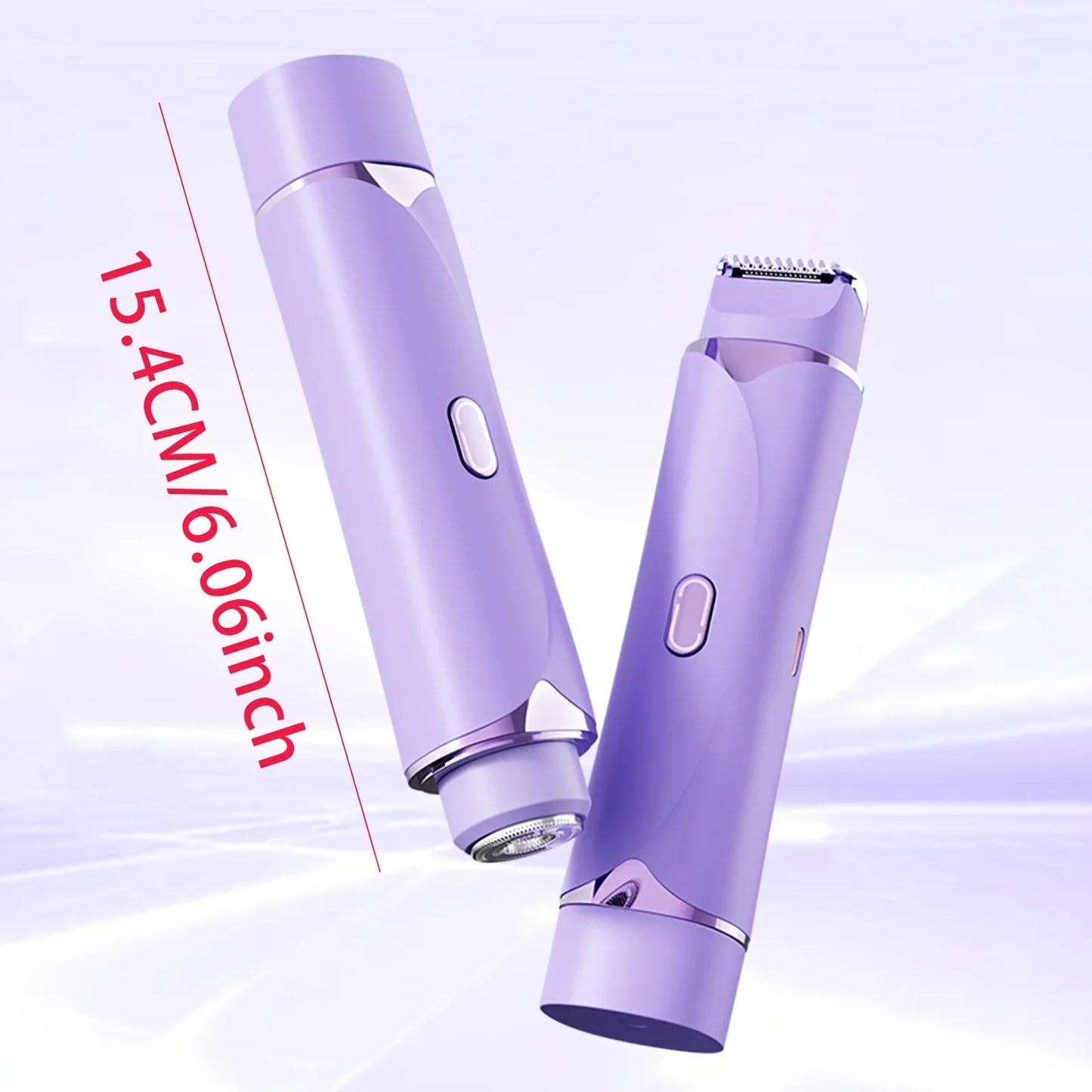 Women's 2-in-1 Rechargeable Electric Shaver & Body Trimmer