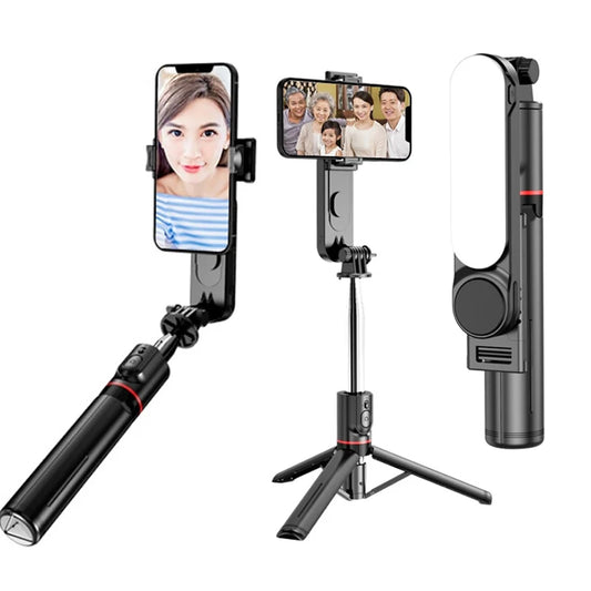 Portable Wireless Selfie Stick Tripod Stand With Fill Light Extendable Multifunctional Tripod For Ios Phone Video Live Streaming Peaceful Pleasures Health and Wellness