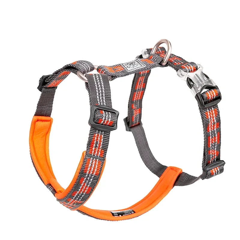 TRUELOVE Pet Hairy Usag Premium Trail Runner No-Pull Dog Harness 3M Reflective Straps Dog Ultra Comfortable Cross Country YH1801 Peaceful Pleasures Health and Wellness Orange Reflective XL China Mainland