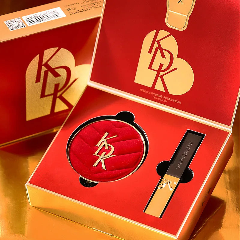Air Cushion BB Cream & Lipstick Gift Set – 2-Pc Makeup Set