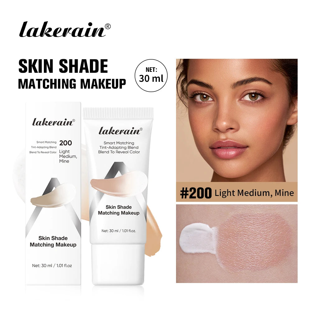 Lakerain Color Changing Liquid Foundation Brightening Moisturizing Skin SPF 15 Sunscreen Natural Even Skin Tone Slight Concealer Peaceful Pleasures Health and Wellness Light Medium