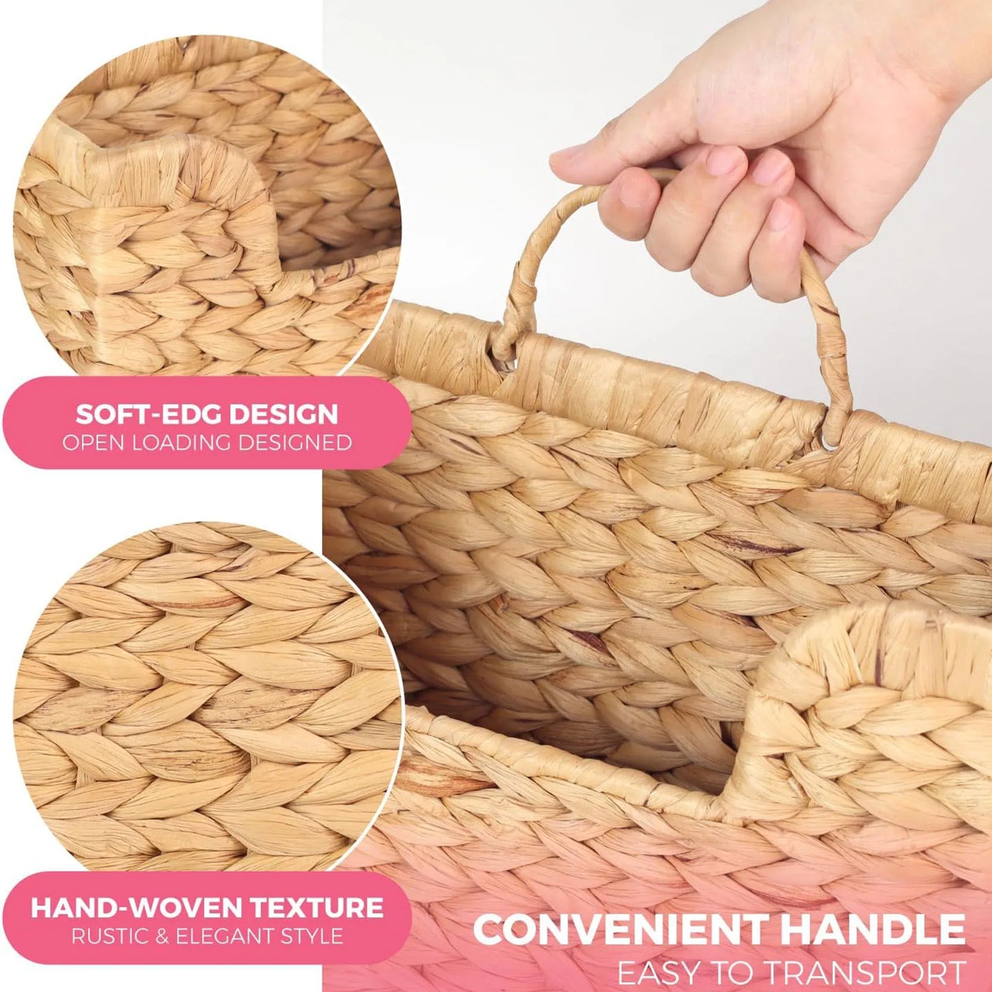 Gourd Vine Woven Wall Hanging Basket Rattan Magazine Holder Eco Friendly Home Decor Storage Organizer Peaceful Pleasures Health and Wellness